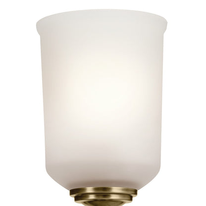 Kichler Shailene 1 Light Wall Sconce, Brass/Clear Etched