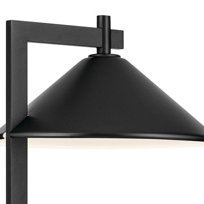 Kichler Ripley 1 Light Outdoor Post Lantern, Black
