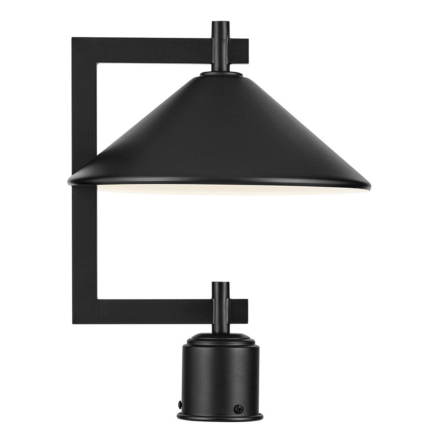 Kichler Ripley 1 Light Outdoor Post Lantern, Black