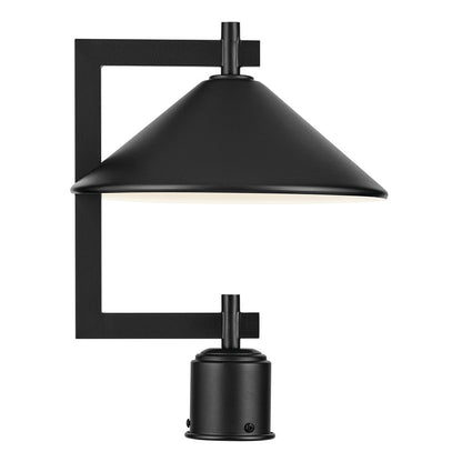 Kichler Ripley 1 Light Outdoor Post Lantern, Black