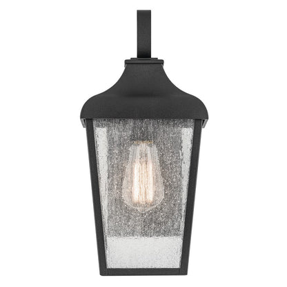 Kichler Forestdale 1 Light Outdoor Wall Light, Small, Black/Seed