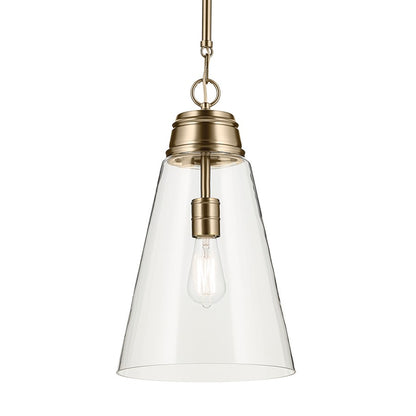 Kichler Marsailli 1 Light 19" Pendant, Champagne Bronze/Clear