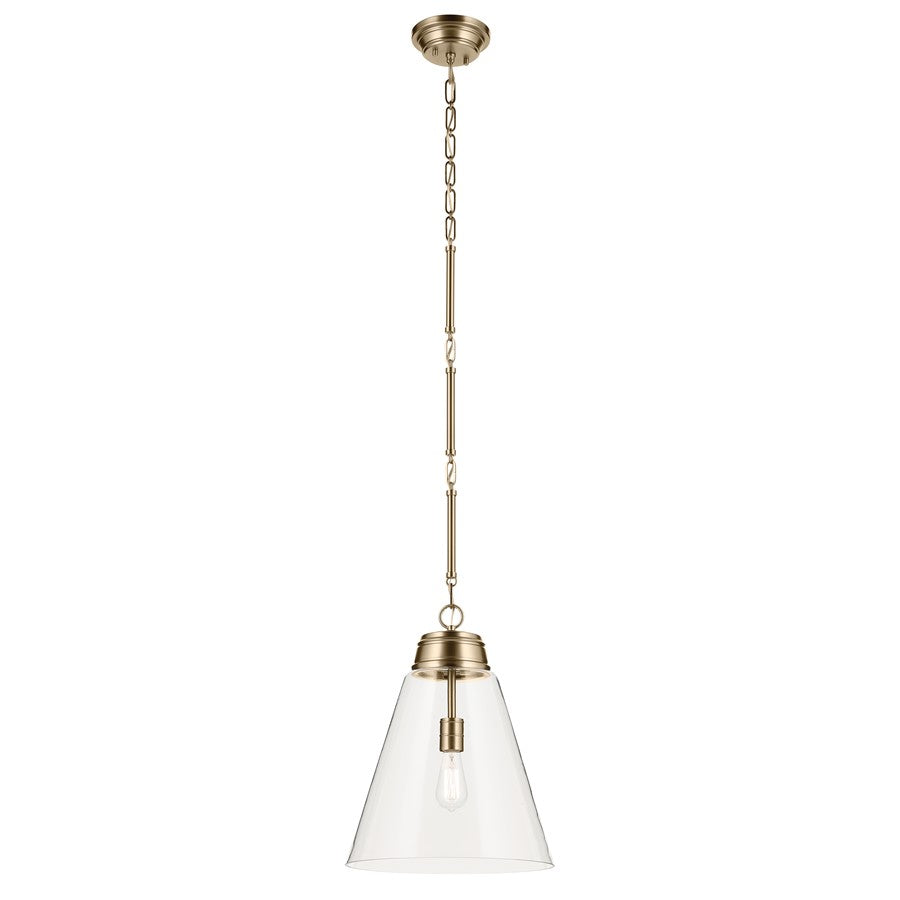 Kichler Marsailli 1 Light 20" Pendant, Champagne Bronze/Clear - 52662CPZCLR
