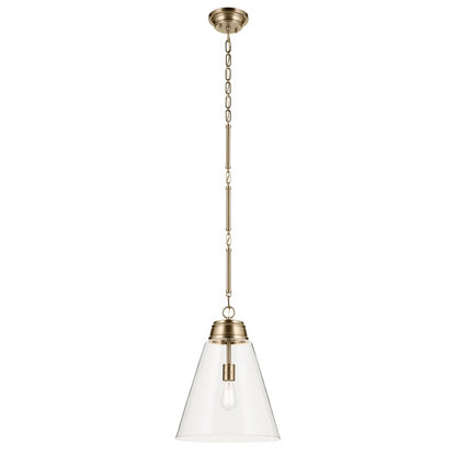 Kichler Marsailli 1 Light 20" Pendant, Champagne Bronze/Clear - 52662CPZCLR