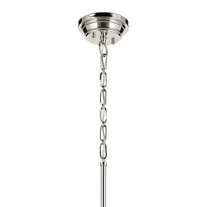 Kichler Marsailli 1 Light 20" Pendant, Polished Nickel/Clear