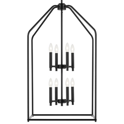 Kichler Madden 8 Light 20" Foyer Pendants, Black