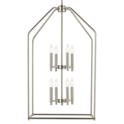 Kichler Madden 8 Light 20" Foyer Pendants, Brushed Nickel