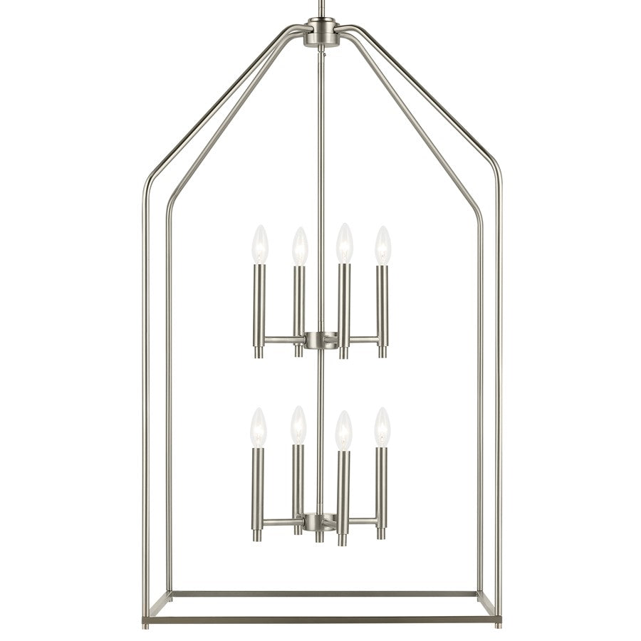 Kichler Madden 8 Light 24" Foyer Pendants, Brushed Nickel