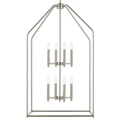 Kichler Madden 8 Light 24" Foyer Pendants, Brushed Nickel