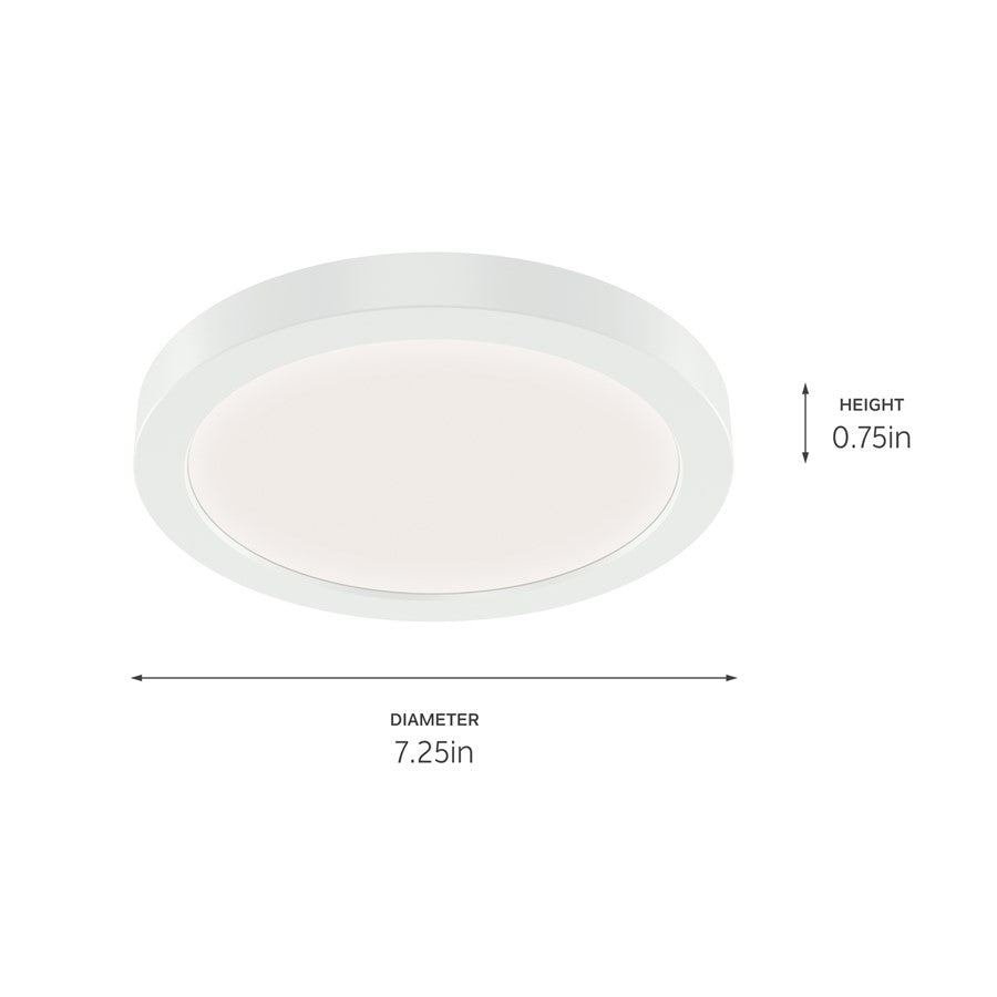Kichler Ara 11" Flush Mount Light, White