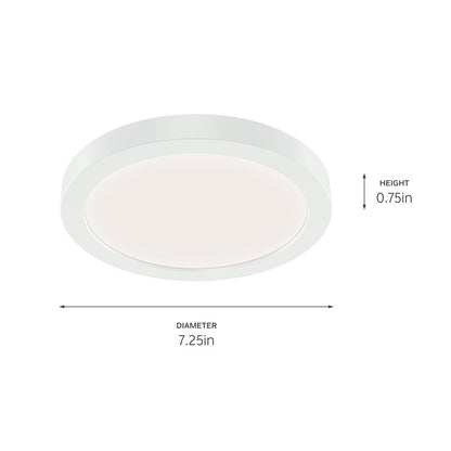 Kichler Ara 11" Flush Mount Light, White