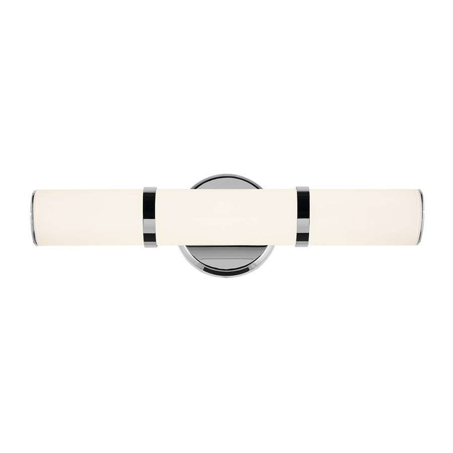 Kichler Rosh 1 Light Wall Sconce, Chrome/White