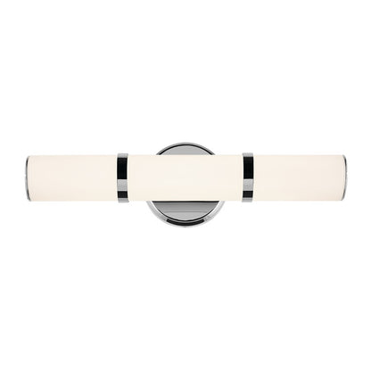 Kichler Rosh 1 Light Wall Sconce, Chrome/White