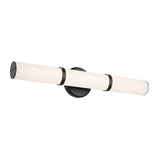 Kichler Rosh 1 Light 24" Linear Bath Medium, Black/White - 55188BKLED