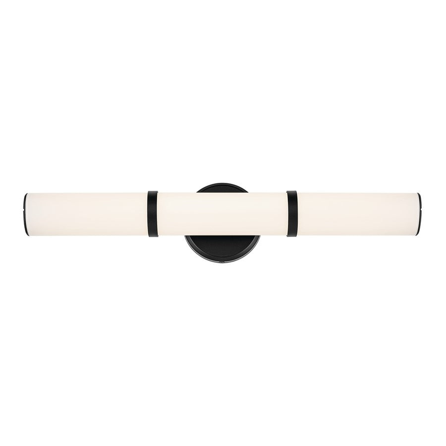 Kichler Rosh 1 Light 24" Linear Bath Medium, Black/White