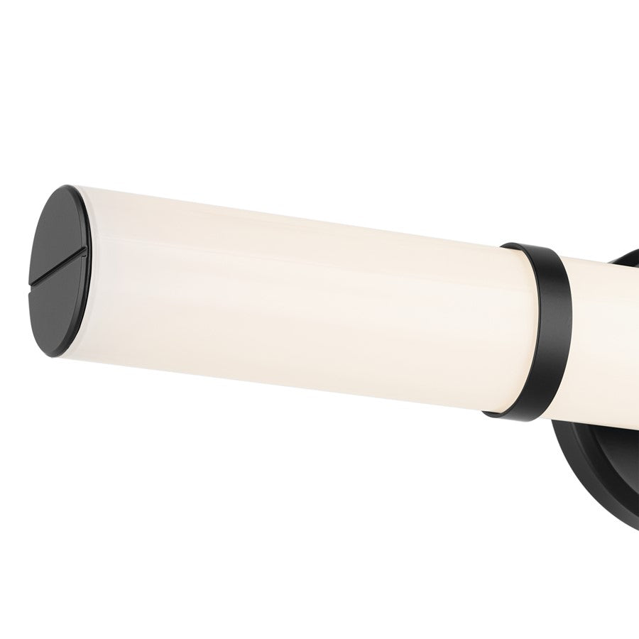 Kichler Rosh 1 Light 24" Linear Bath Medium, Black/White