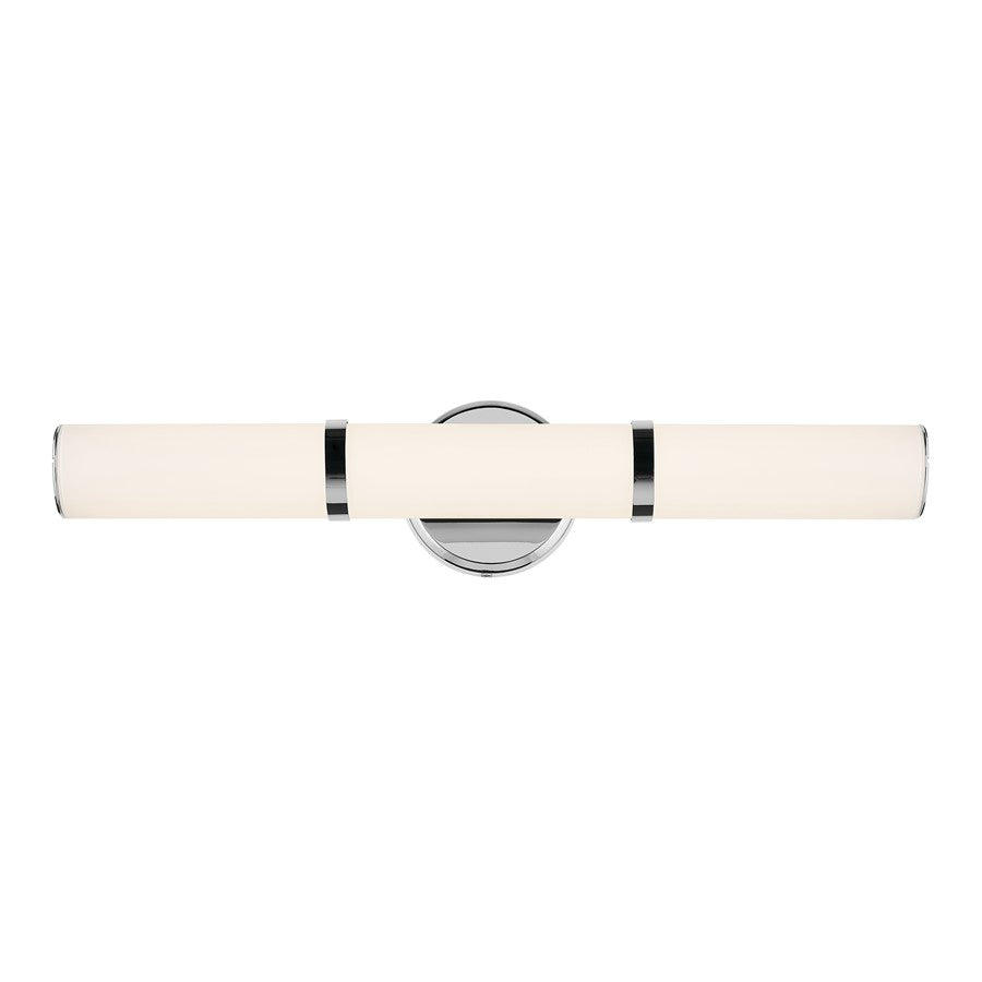 Kichler Rosh 1 Light Linear Bath Medium, Chrome/White