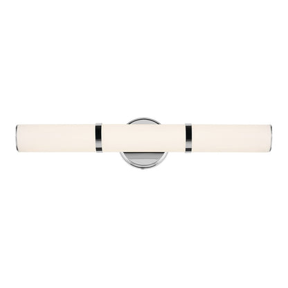 Kichler Rosh 1 Light Linear Bath Medium, Chrome/White