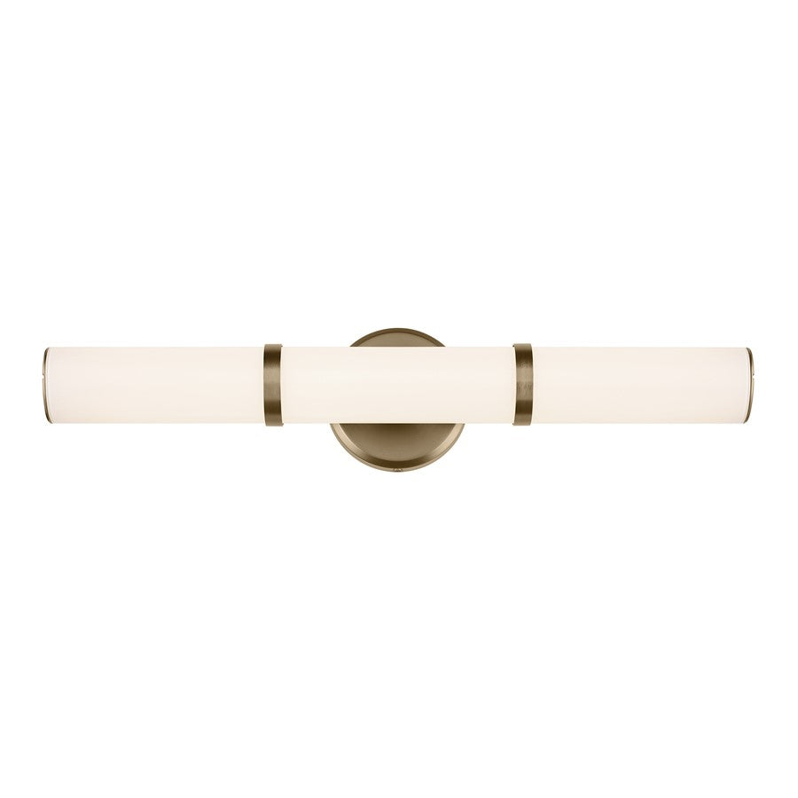 Kichler Rosh 1 Light 24" Linear Bath, Champagne Bronze/White