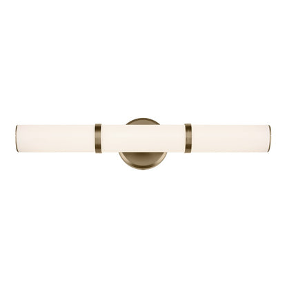Kichler Rosh 1 Light 24" Linear Bath, Champagne Bronze/White