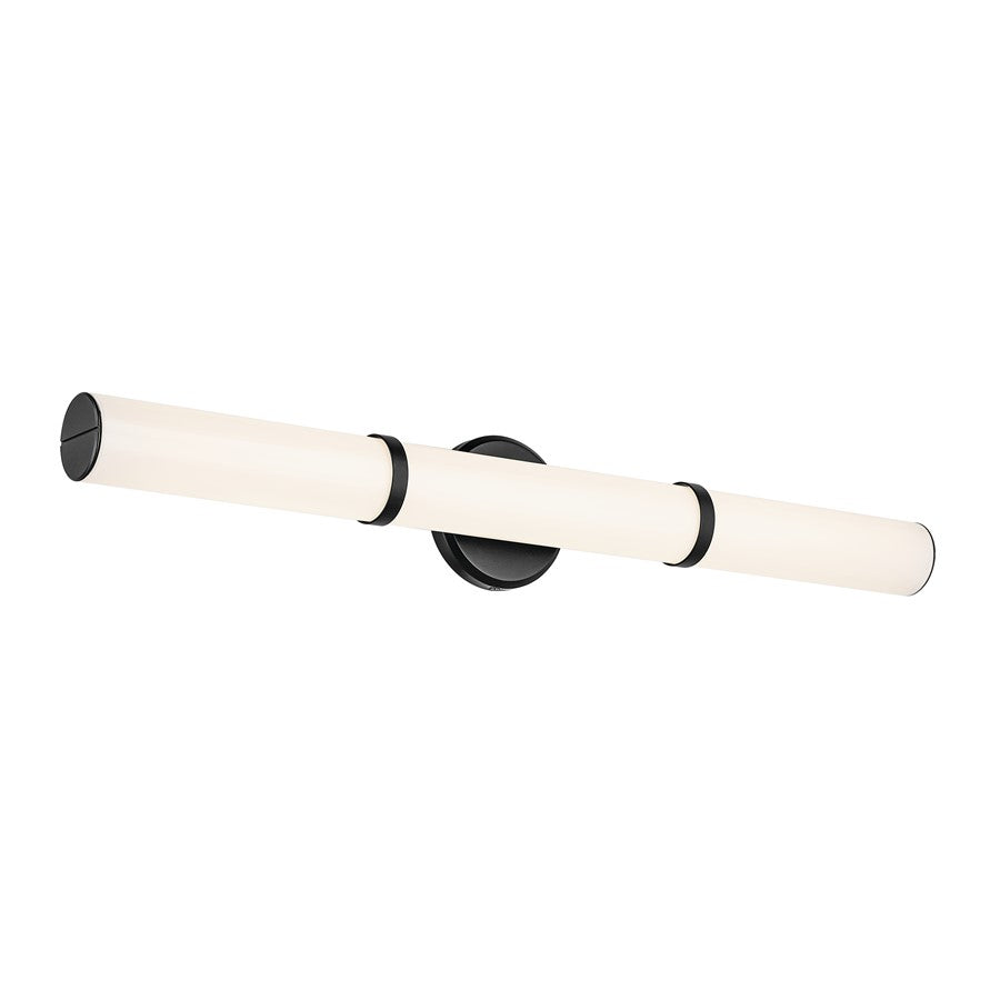 Kichler Rosh 1 Light 32" Linear Bath Large, Black/White - 55189BKLED