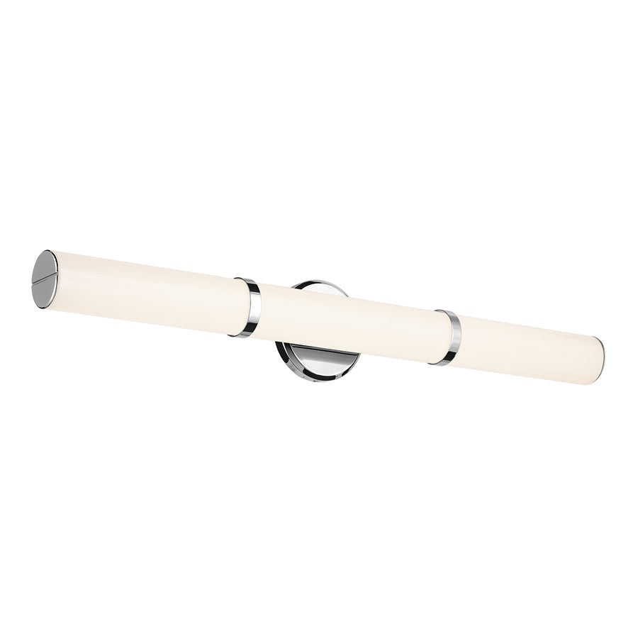 Kichler Rosh 1 Light Linear Bath Large, Chrome/White - 55189CHLED