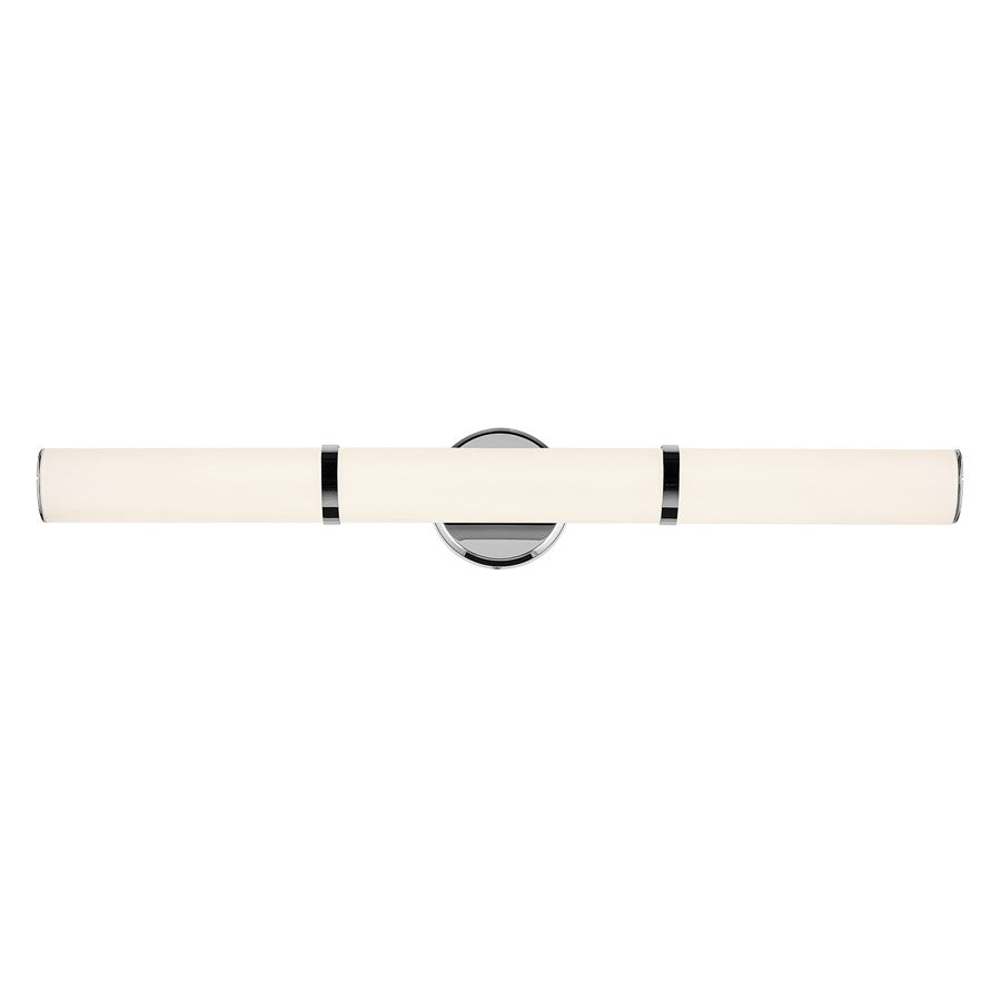 Kichler Rosh 1 Light Linear Bath Large, Chrome/White
