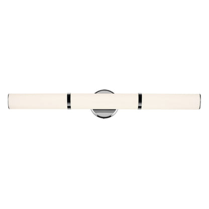 Kichler Rosh 1 Light Linear Bath Large, Chrome/White