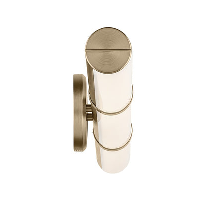 Kichler Rosh 1 Light Linear Bath, Champagne Bronze/White