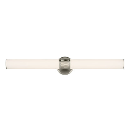Kichler Sashi 1 Light 32" Linear Bath, Brushed Nickel/White