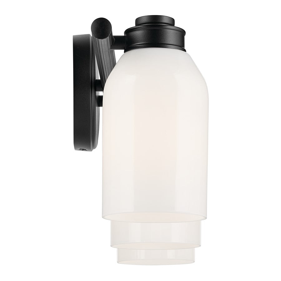 Kichler Shae 3 Light Wall Mt Bath 3 Arm, Black/Cased Opal