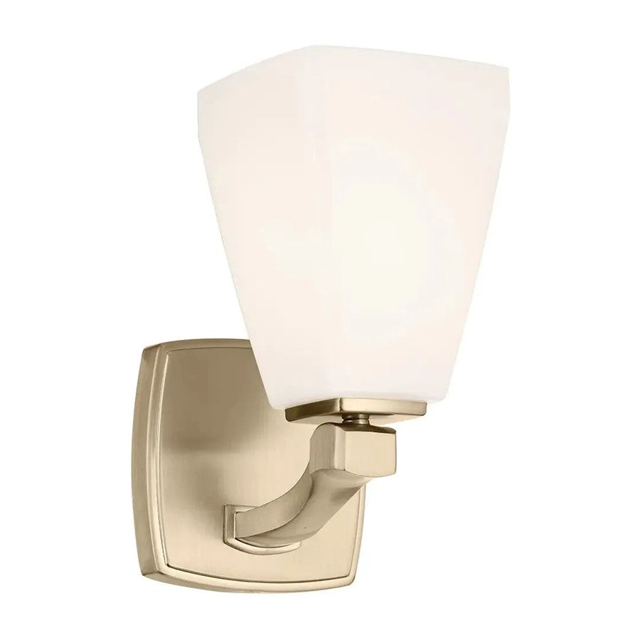 Kichler Marant 1 Light 10" Wall Sconce, Champagne Bronze/Cased Opal - 55214CPZ