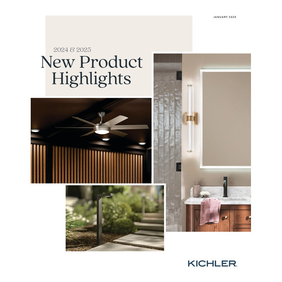 Kichler Marant 3-Light Vanity Light | Modern Chrome Steel & Clear Water Glass | Bathroom Vanity Light | 23.75in W x 9.5in H, 3 Bulbs | Model 55216CHWTR