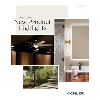 Kichler Marant 3-Light Vanity Light | Modern Chrome Steel & Clear Water Glass | Bathroom Vanity Light | 23.75in W x 9.5in H, 3 Bulbs | Model 55216CHWTR