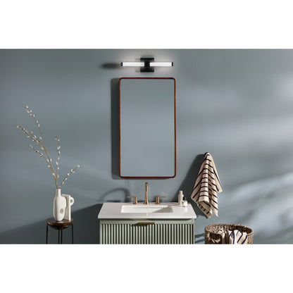 Kichler Laurene 2 Light Wall Sconce, Black/Clear
