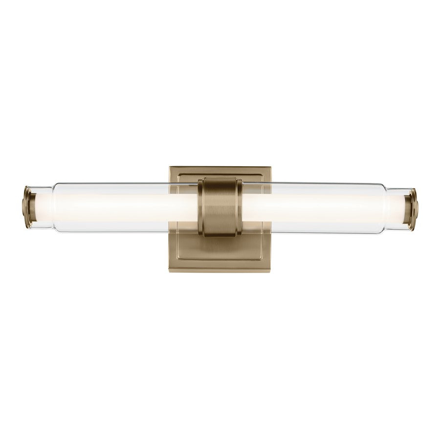 Kichler Laurene 2 Light Wall Sconce, Champagne Bronze/Clear