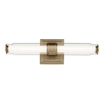 Kichler Laurene 2 Light Wall Sconce, Champagne Bronze/Clear