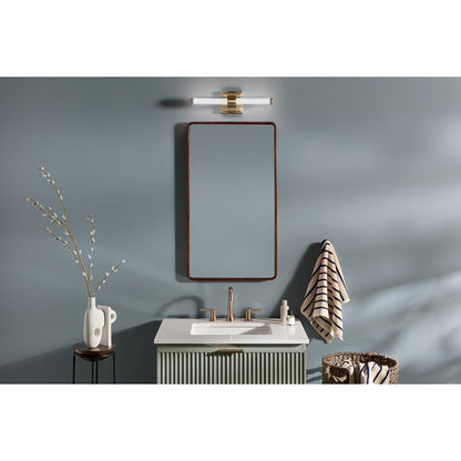 Kichler Laurene 2 Light Wall Sconce, Champagne Bronze/Clear