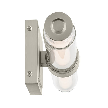 Kichler Laurene 2 Light Wall Sconce, Brushed Nickel/Clear