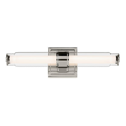 Kichler Laurene 2 Light Wall Sconce, Polished Nickel/Clear