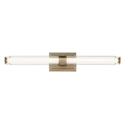 Kichler Laurene 2 Light Linear Bath Large, Champagne Bronze/Clear