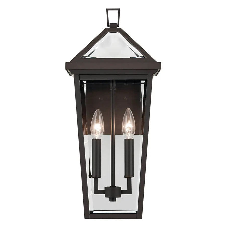 Kichler Regence 2Lt Outdoor Wall Light, Medium, Olde Bronze/Beveled - 59126OZ