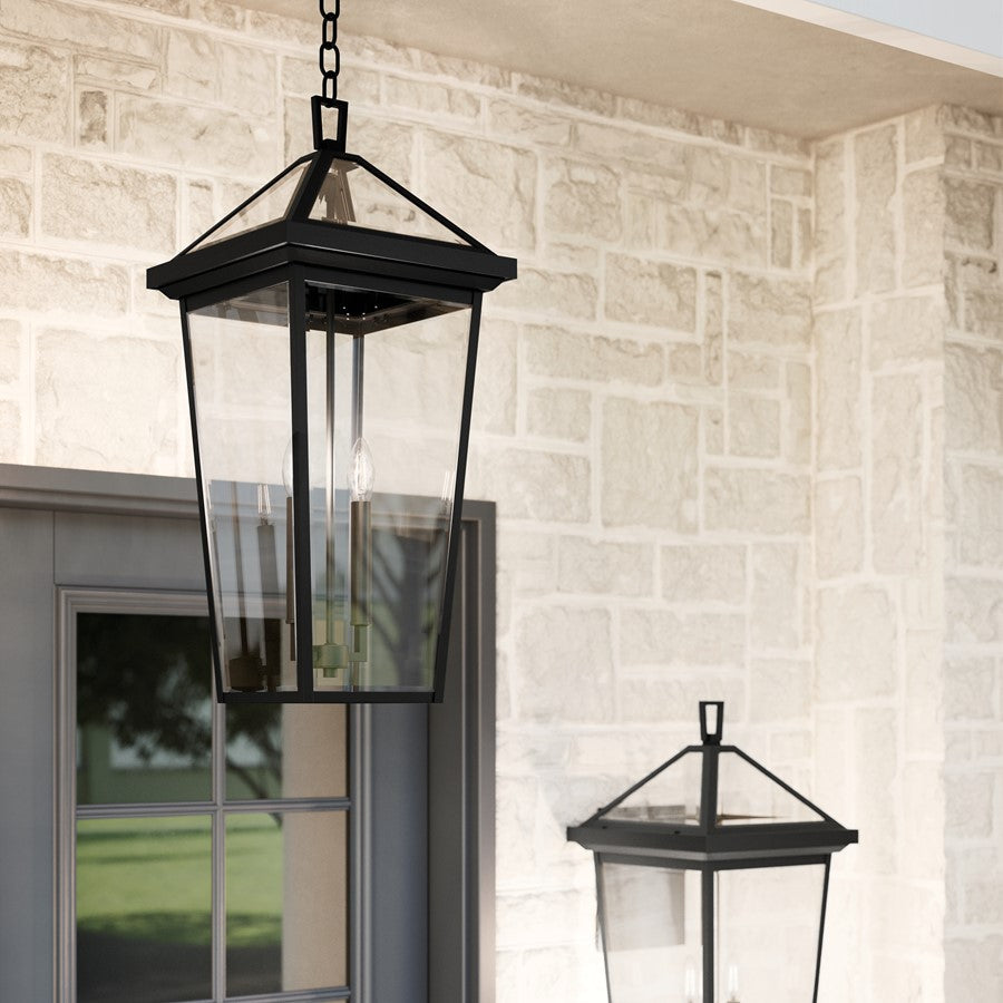 Kichler Regence 2 Light Outdoor Wall Light, Large, Black/Beveled