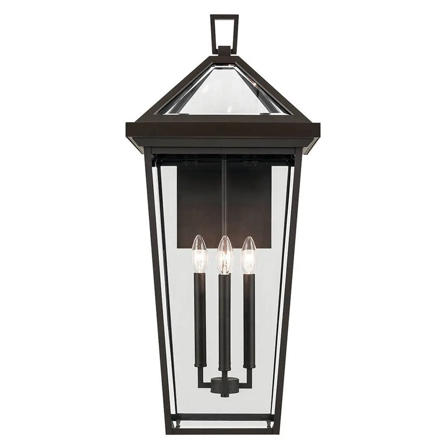 Kichler Regence 4Lt Outdoor Wall Light, Xlarge, Olde Bronze/Beveled - 59128OZ