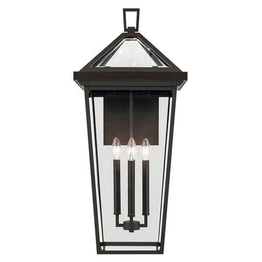 Kichler Regence 4Lt Outdoor Wall Light, Xlarge, Olde Bronze/Beveled - 59128OZ