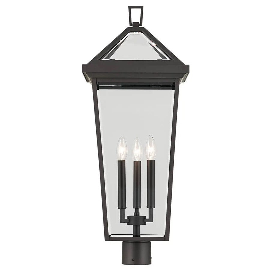 Kichler Regence 3Lt Outdoor Post Lantern, Olde Bronze/Clear Beveled - 59129OZ