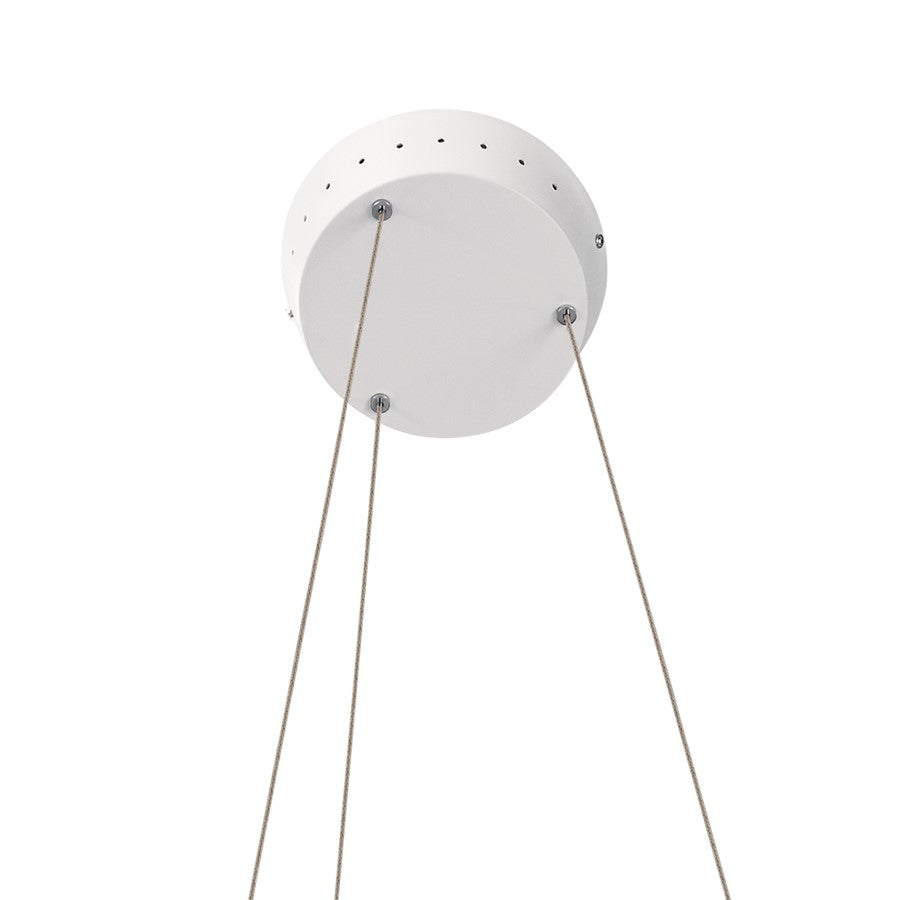 Elan Fornello 1 Light 3" Chandelier, Textured White