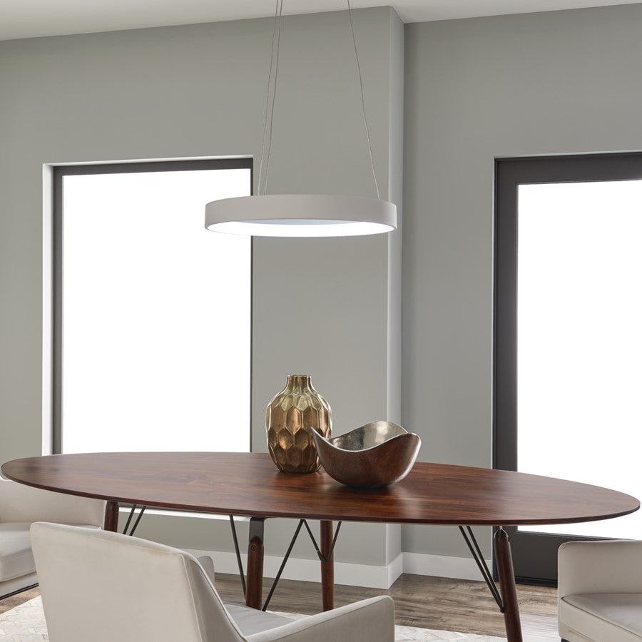 Elan Fornello 1 Light 3" Chandelier, Textured White