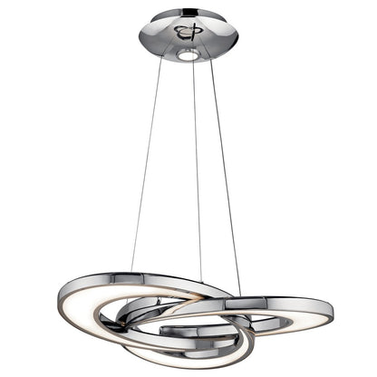Elan Destiny 3 Light 28" Chandelier, Chrome - 83619