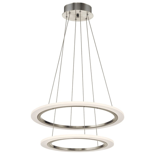 Elan Hyvo 1 Light 25" LED Chandelier, Brushed Nickel - 83670